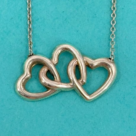 TIFFANY ネックレス トリプルハート 925 SV