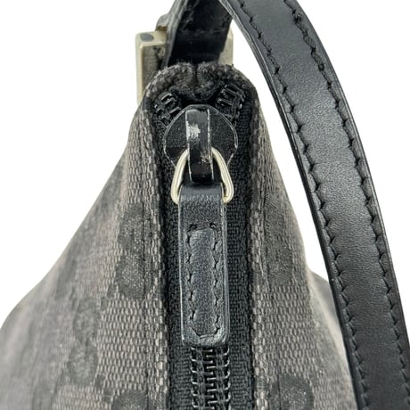 GUCCI ブラック GGキャンバス ハンドバッグ