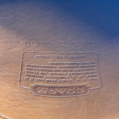 COACH オールドCOACH ハンドクラフト レザー ショルダーバッグ