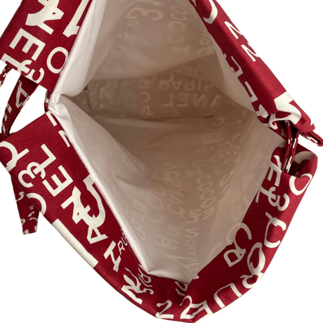 CHANEL　ビーチバッグ　赤