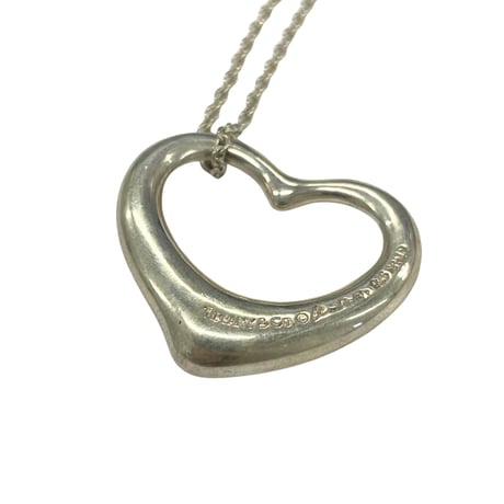 TIFFANY　ネックレス　オープンハート　特大