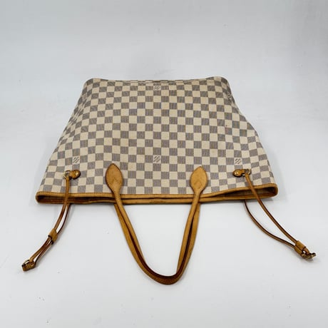 LOUIS VUITTON ネヴァーフルMM ダミエ・アズール ホワイトキャンバス トートバッグ N51107