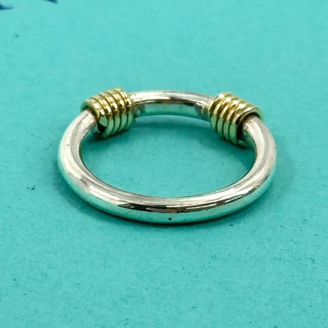TIFFANY リング 18k バンドウィズ 2ワイヤー SV925