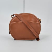 COACH キャンティーンバッグ 9920 ブラウンレザー ラウンド ショルダーバッグ