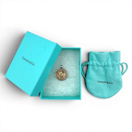 TIFFANY セントクリストファー コインペンダント 18K SV ヴィンテージ