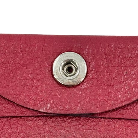 HERMES バスティア レザー レッド コインケース