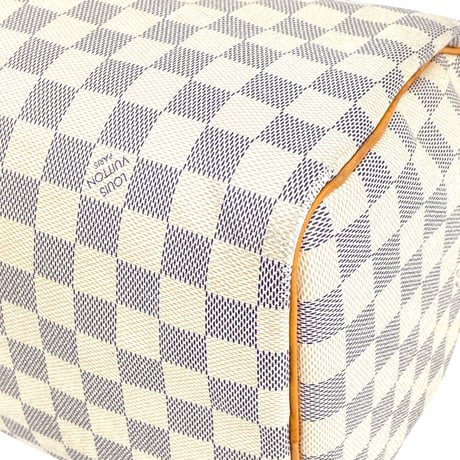 LOUIS VUITTON スピーディ30 ダミエ・アズール キャンバス ホワイト ハンドバッグ N41533