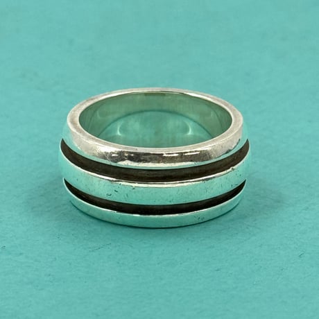 TIFFANY グルーヴド ダブルライン リング SV925