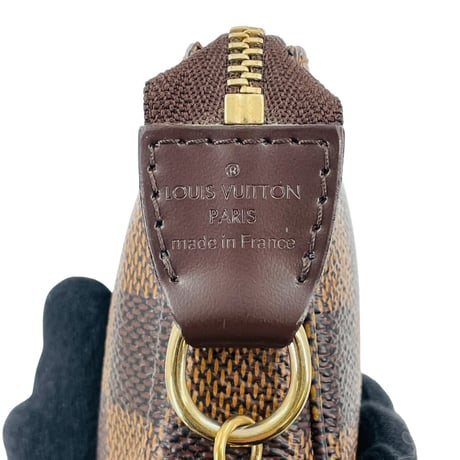 LOUIS VUITTON ダミエ エベヌ ミニポシェット アクセサリー ポーチ トTRUNKD&バッグS N58011