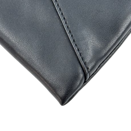 Maison Margiela ブラックレザー フォンポーチ ショルダー 4ステッチ