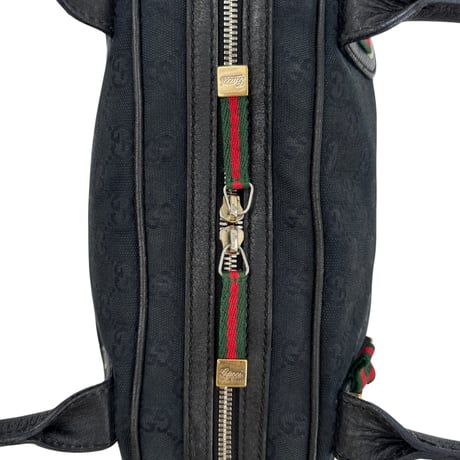 GUCCI プリンシー ミニボストン GGキャンバス ダークブルー 161720 シェリーライン