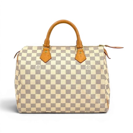LOUIS VUITTON スピーディ30 ダミエ・アズール キャンバス ホワイト ハンドバッグ N41533