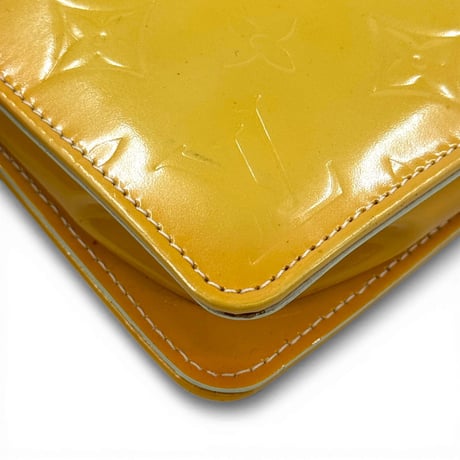 LOUIS VUITTON モノグラム ヴェルニ イエロー レキシントン M91058 ハンドバッグ