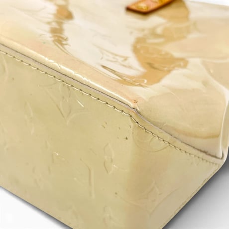 LOUIS VUITTON モノグラム ヴェルニス ベージュリードPM M91334 レディース ハンドバッグ