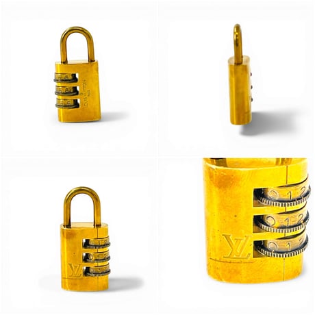 LOUIS VUITTON 南京錠 ダイヤル 金メッキ