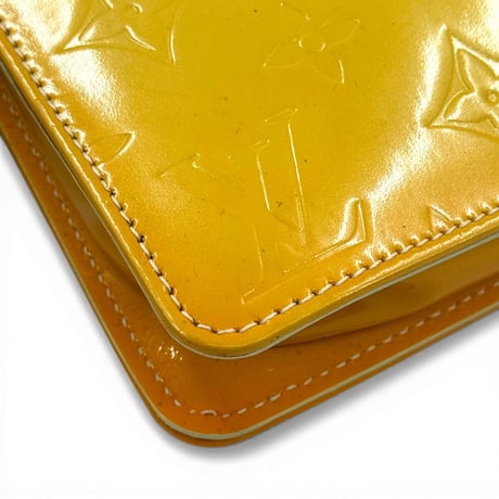 LOUIS VUITTON モノグラム ヴェルニ イエロー レキシントン M91058 ハンドバッグ