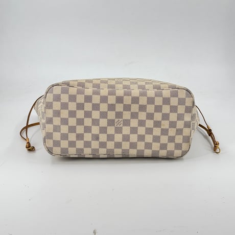 LOUIS VUITTON ネヴァーフルMM ダミエ・アズール ホワイトキャンバス トートバッグ N51107