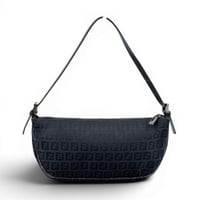 FENDI ズッキーノ キャンバス ブラック ハンドバッグ