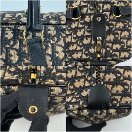 DIOR トロッター キャンバス ハンドバッグ モノグラム オブリーク パース
