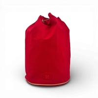 HERMES レッド キャンバス ドローストリング バックパック ポロションミミル GM