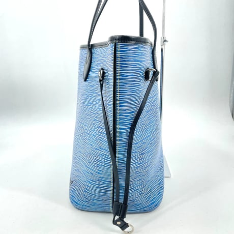 美品 LOUIS VUITTON エピ ブルー ネヴァーフル MM M51053 レディース トートバッグ ポーチ