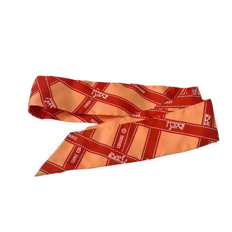 HERMES　ツイリー　オレンジ