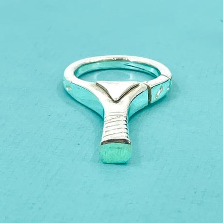 TIFFANY テニスラケット キーリング SV925