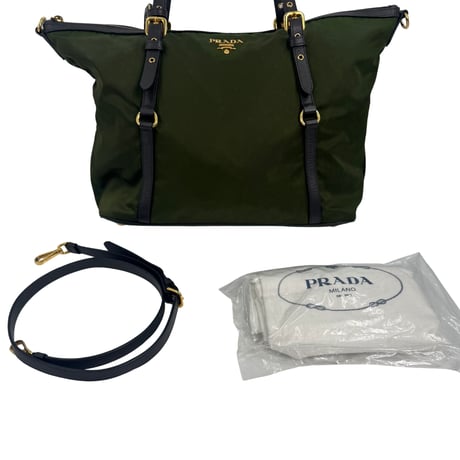 PRADA 2WAYバッグ ナイロン グリーン
