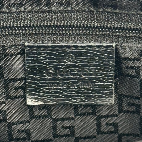GUCCI GG ブラックキャンバス ハンドバッグ