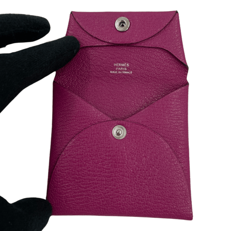 HERMES　コインケース　バスティア　ピンク