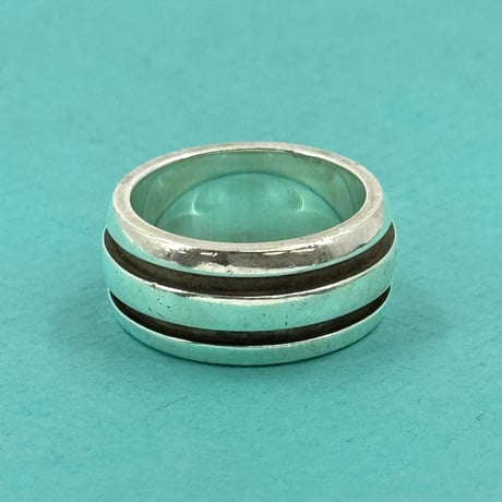 TIFFANY グルーヴド ダブルライン リング SV925