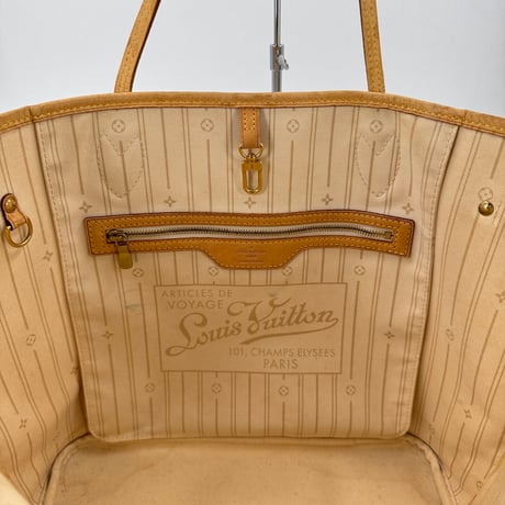 LOUIS VUITTON ネヴァーフルMM ダミエ・アズール ホワイトキャンバス トートバッグ N51107