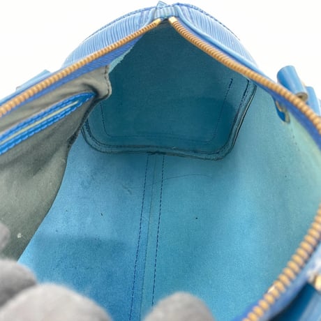 LOUIS VUITTON エピ ブルー スピーディ 25 M43015 レディース ハンドバッグ