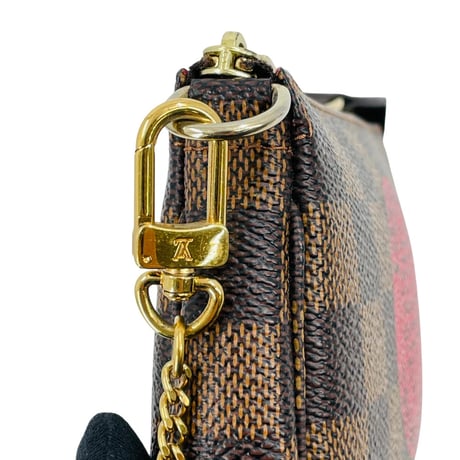 LOUIS VUITTON ダミエ エベヌ ミニポシェット アクセサリー ポーチ トTRUNKD&バッグS N58011