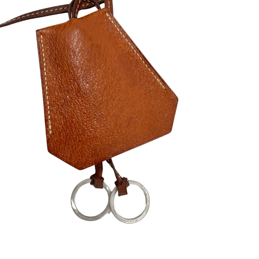 HERMES クロシェット チャーム レザー ブラウン RB311 | tibi TRUNK 