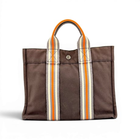 HERMES フールトゥーPM 銀座2001年限定 キャンバストートバッグ