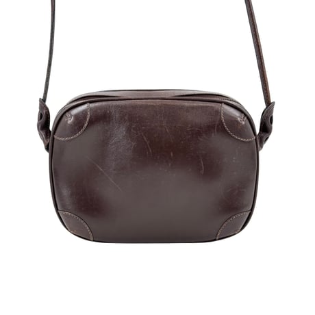 GUCCI レザー マルーン ヴィンテージ ショルダーバッグ