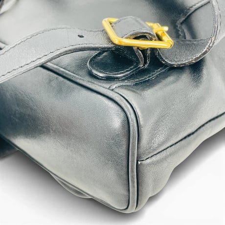 GUCCI ブラックレザー バンブー レディース バックパック