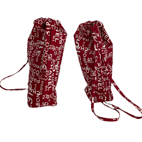 CHANEL　ビーチバッグ　赤