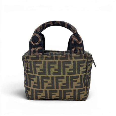 FENDI ズッカ ナイロン ハンドバッグハンドバッグ