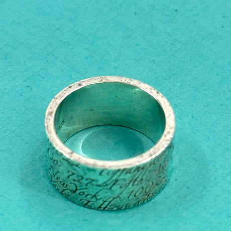 TIFFANY ノーツ ワイドリング SV925