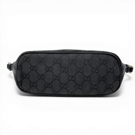 GUCCI ブラック GGキャンバス ハンドバッグ