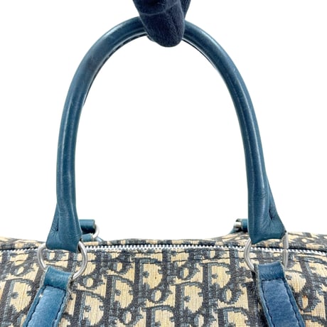 DIOR トロッター キャンバス グリーンベージュ ボストンバッグ
