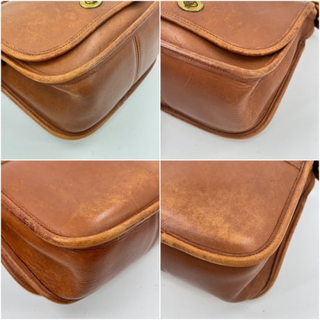 COACH オールドコーチ キャラメル ハンドクラフト レザー ショルダーバッグ