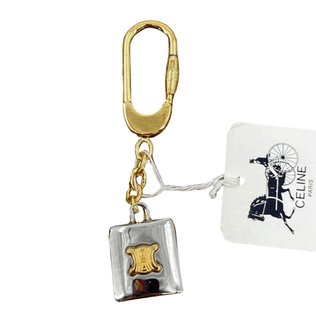 CELINE　キーホルダー　マカダムモチーフ