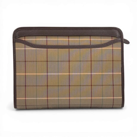 BURBERRY クラッチバッグ チェック キャンバス ヴィンテージ