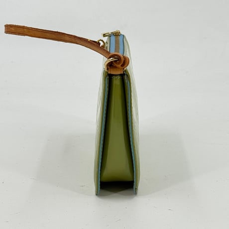 LOUIS VUITTON レキシントン ヴェルニ グリーン アクセソワール ハンドバッグ M91010