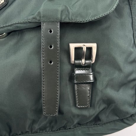 PRADA ミラノ テスートナイロン グリーン ショルダーバッグ