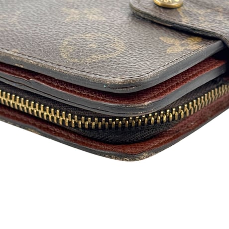 LOUIS VUITTON モノグラム コンパクト ジッピーウォレット M61667 バイフォールド