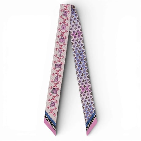 LOUIS VUITTON バンドーBB バブルグラム ブラシ スカーフ ピンク